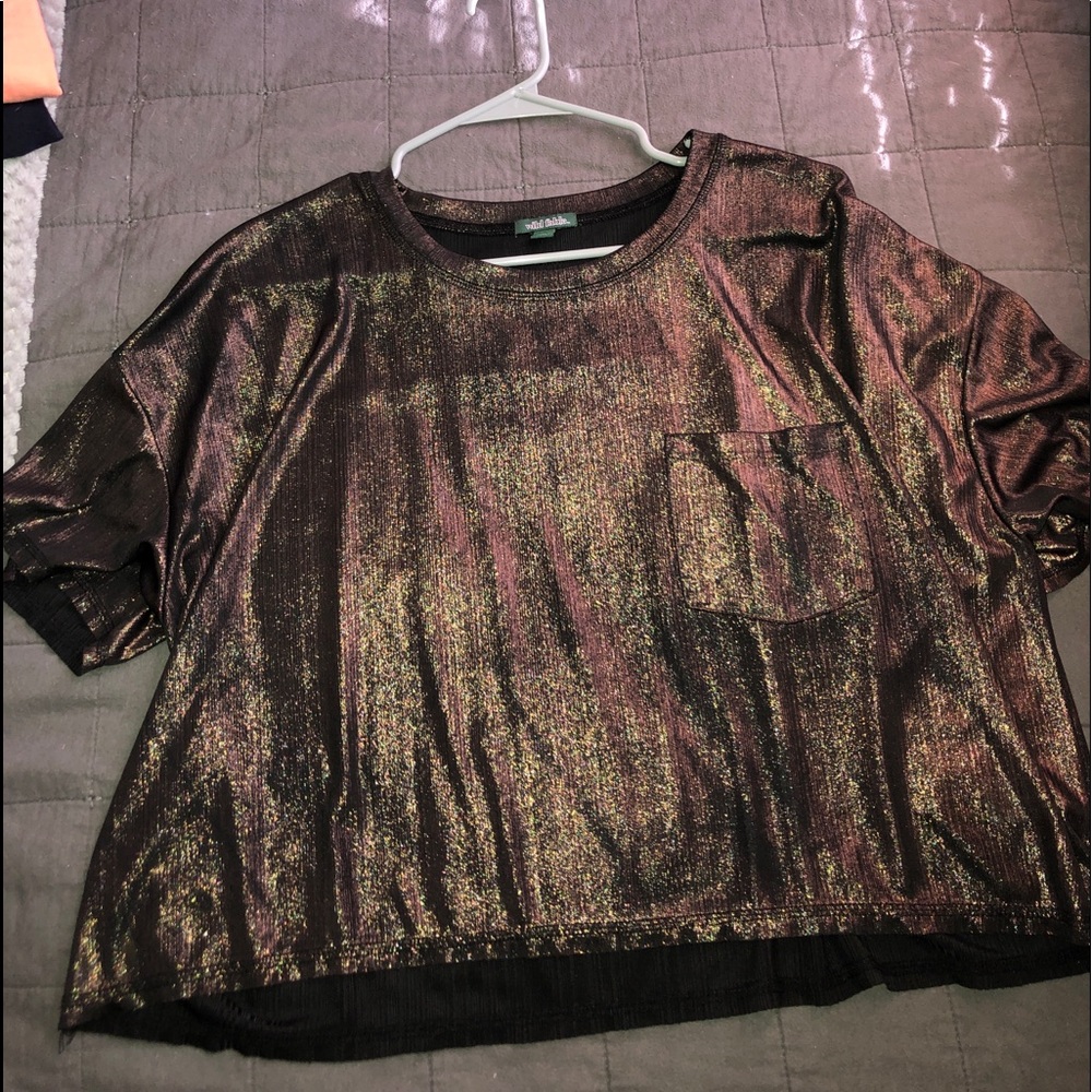 Sparkly sheer shirt